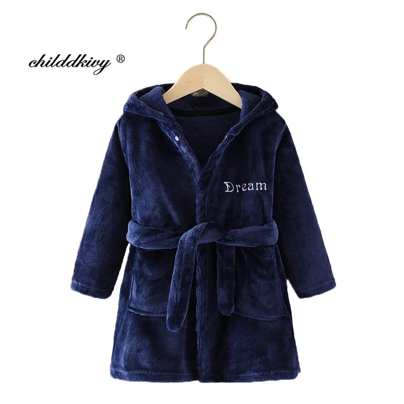 Boys & Girls Fluffy Dressing Gowns