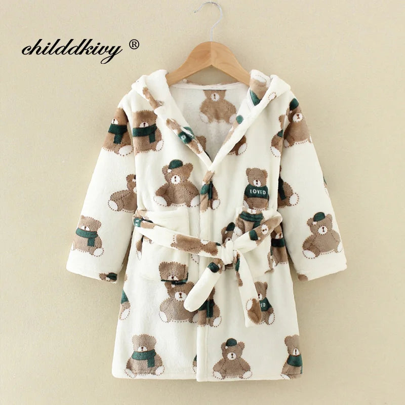 Boys & Girls Fluffy Dressing Gowns