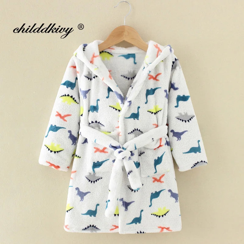 Boys & Girls Fluffy Dressing Gowns