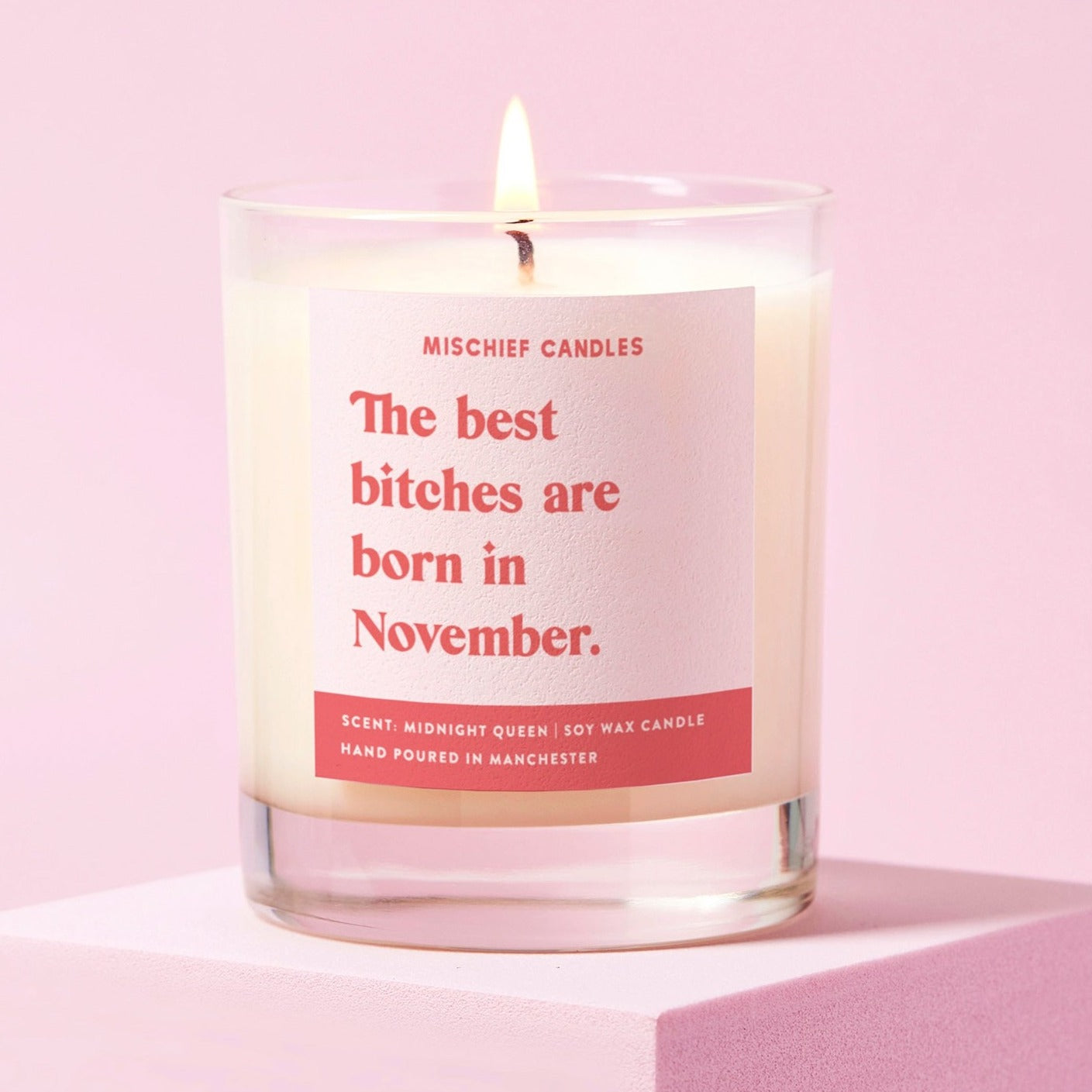 "November" Birthday Bitch Gift Candle