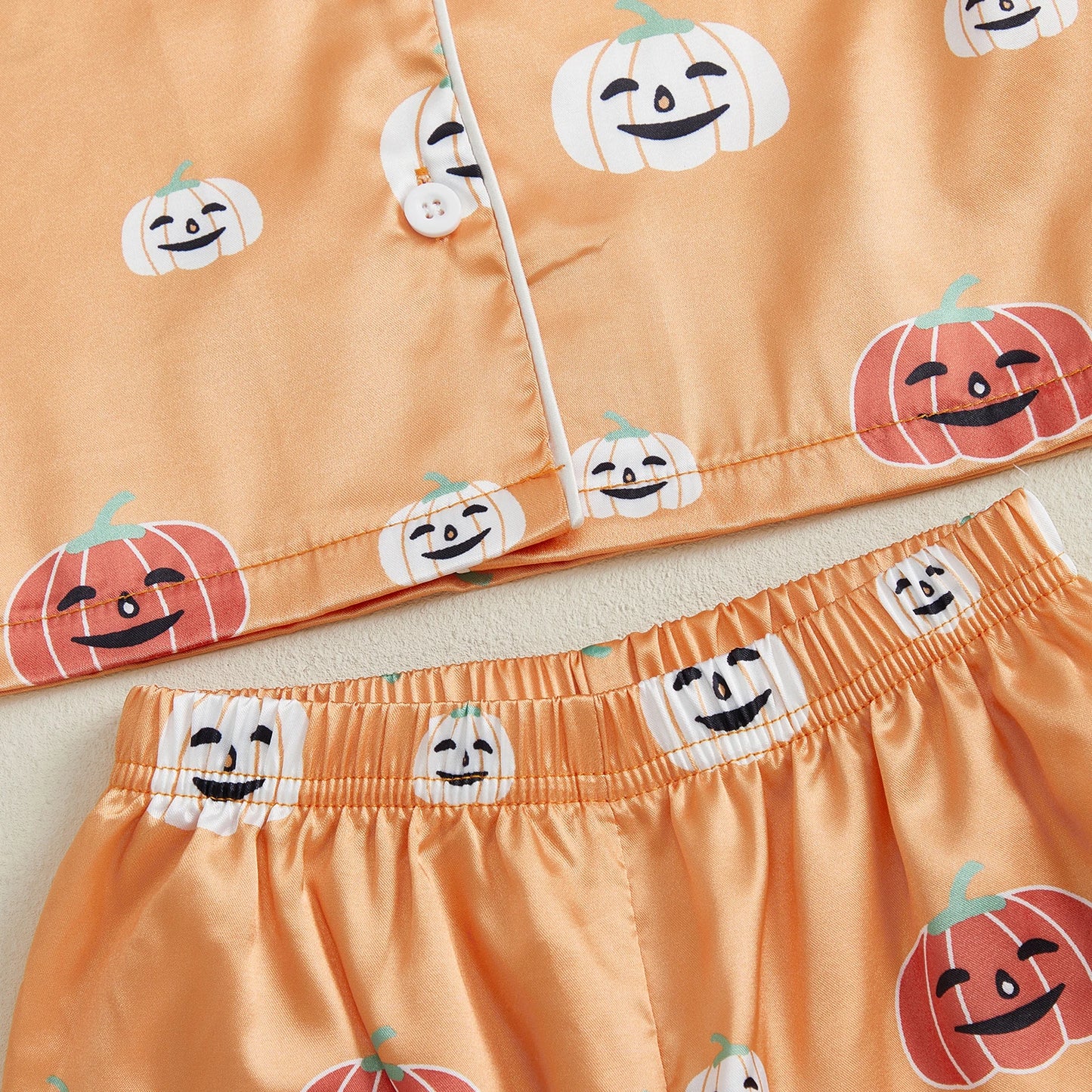 Pumpkin Print Pyjama Set