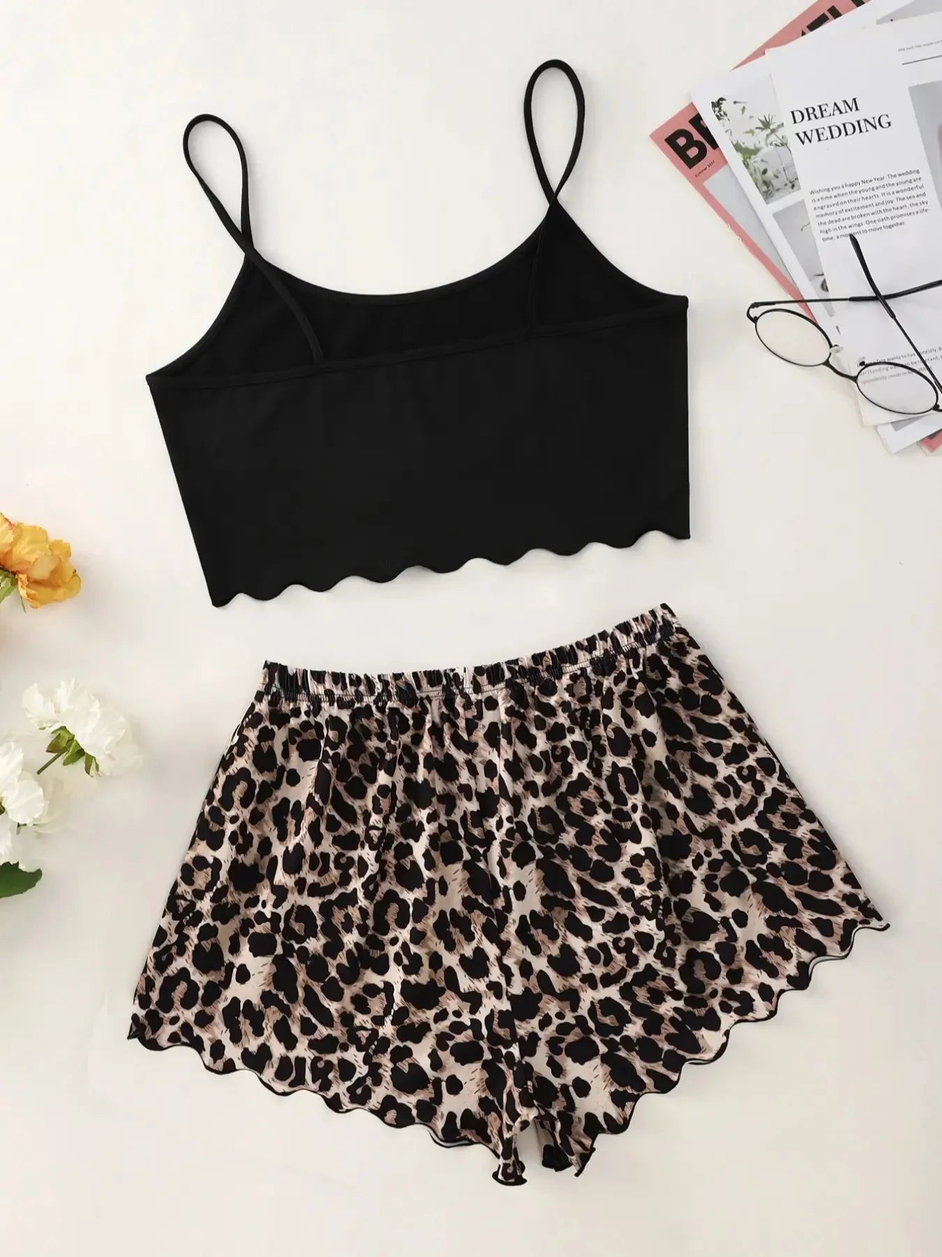 Print Vest & Shorts Set Snooze & Co.