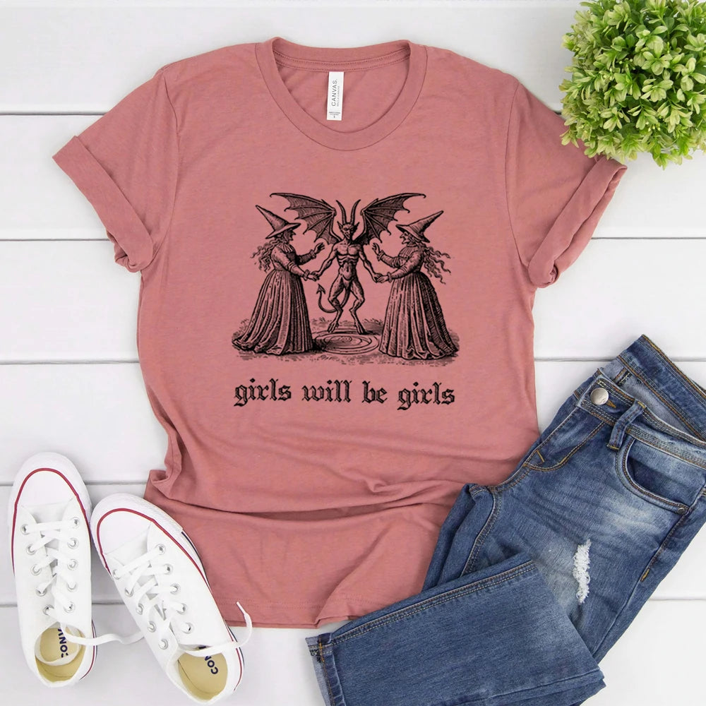 "Girls Will Be Girls Witch" Tee  Snooze & Co.