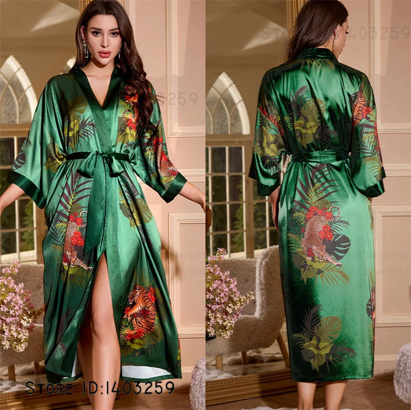 Oversized Satin Kimono Robe – Range of designs
