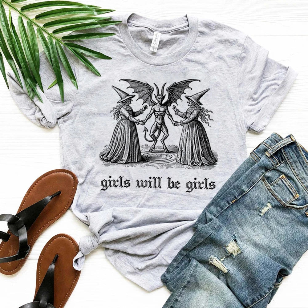 "Girls Will Be Girls Witch" Tee  Snooze & Co.