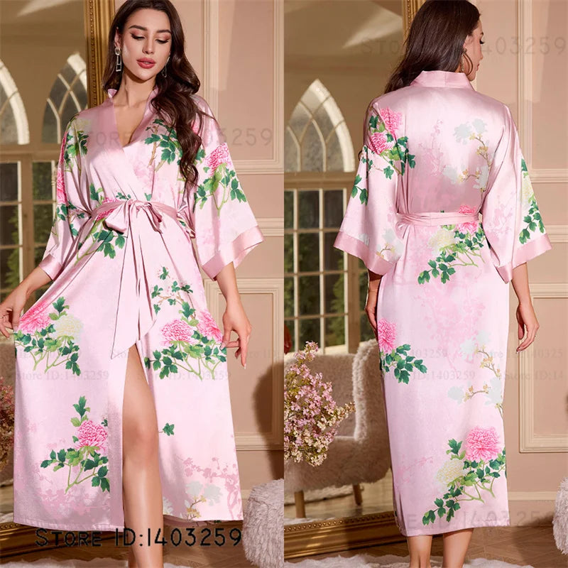 Oversized Satin Kimono Robe – Range of designs