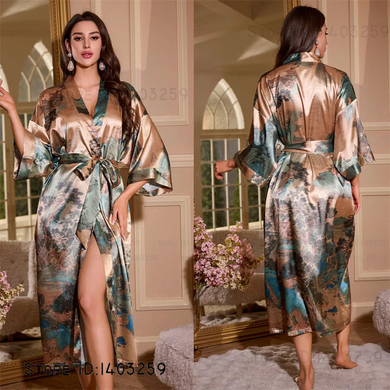 Oversized Satin Kimono Robe – Range of designs