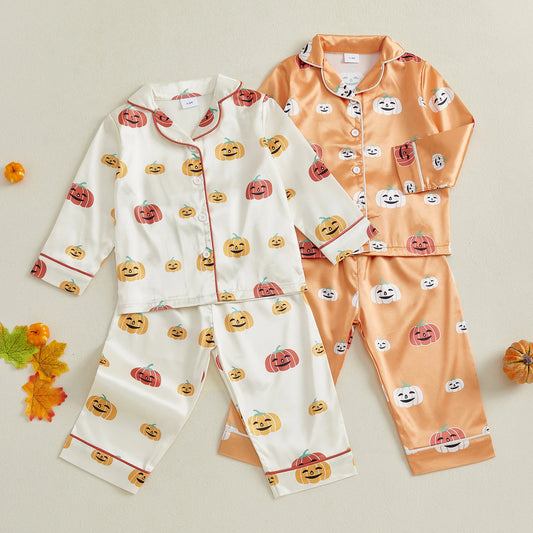 Pumpkin Print Pyjama Set