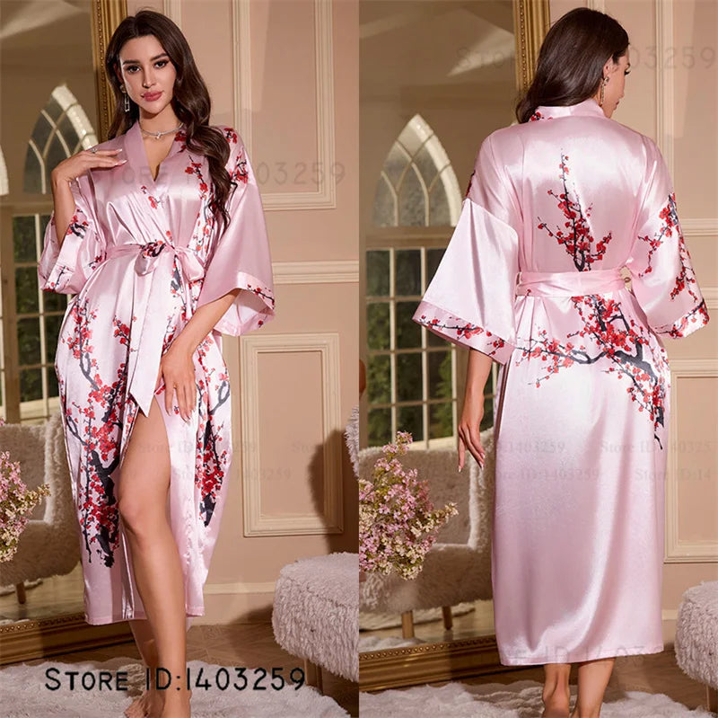 Oversized Satin Kimono Robe – Range of designs