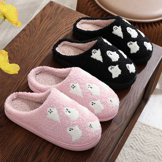 Halloween Ghost Cotton Slippers