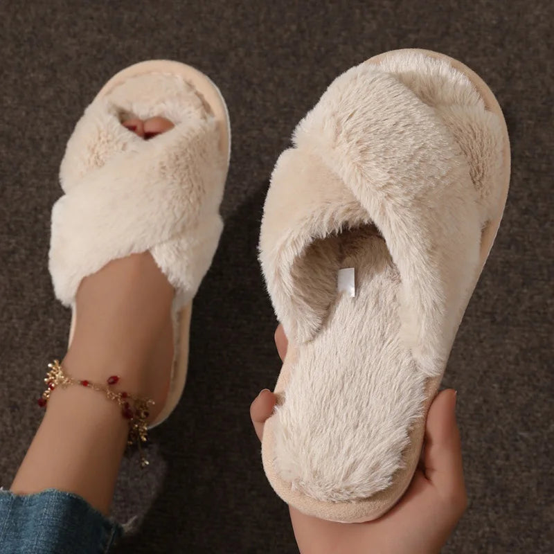 Soft Faux Fur Slip-On Slippers  Snooze & Co.