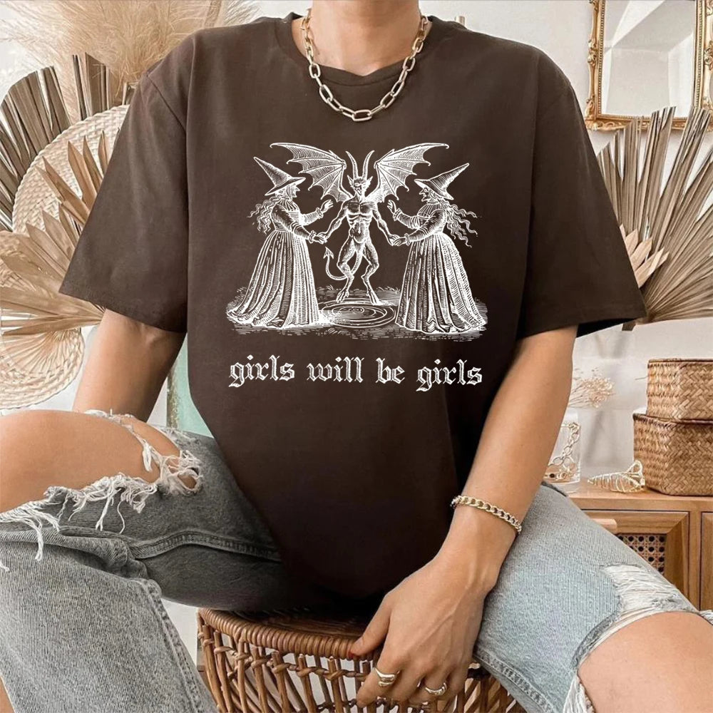 "Girls Will Be Girls Witch" Tee  Snooze & Co.