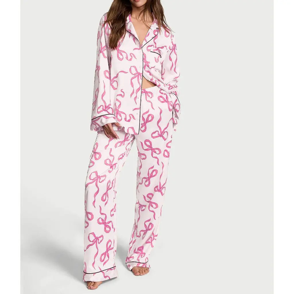 Bow or Star Design Luxe Pyjama Sets
