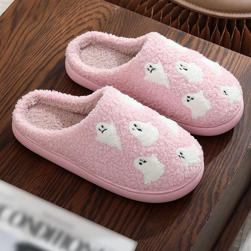 Halloween Ghost Cotton Slippers