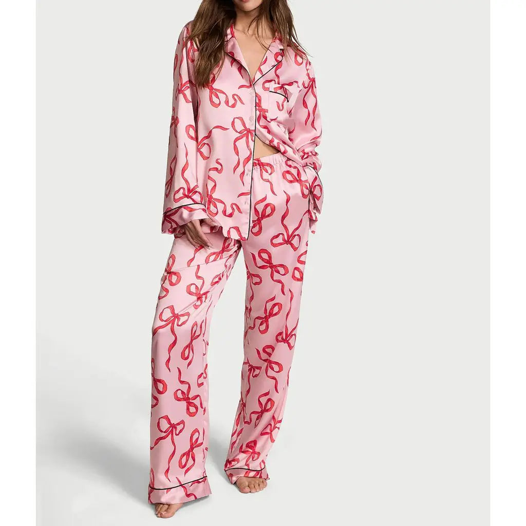 Bow or Star Design Luxe Pyjama Sets