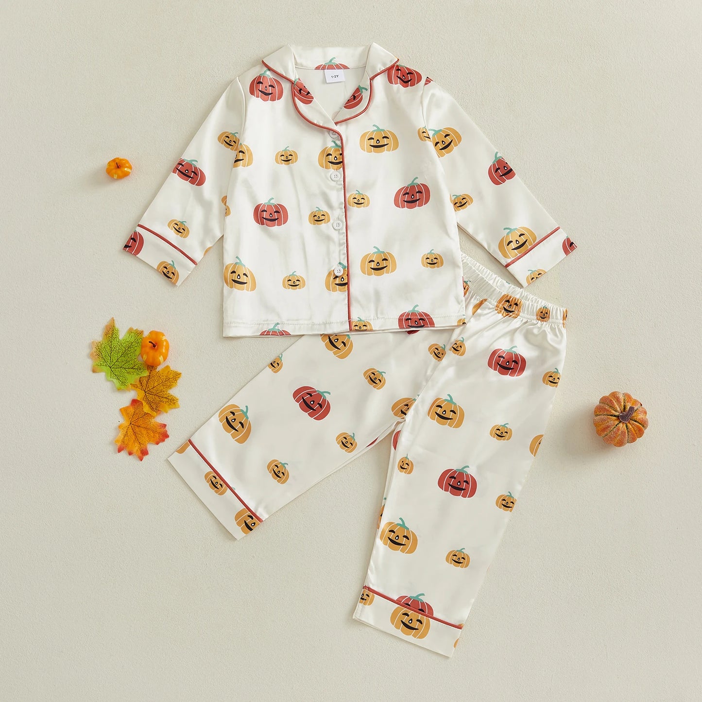 Pumpkin Print Pyjama Set