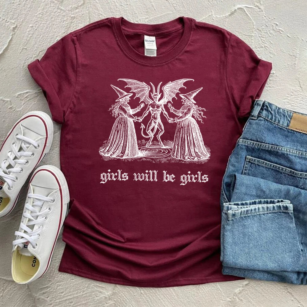"Girls Will Be Girls Witch" Tee  Snooze & Co.