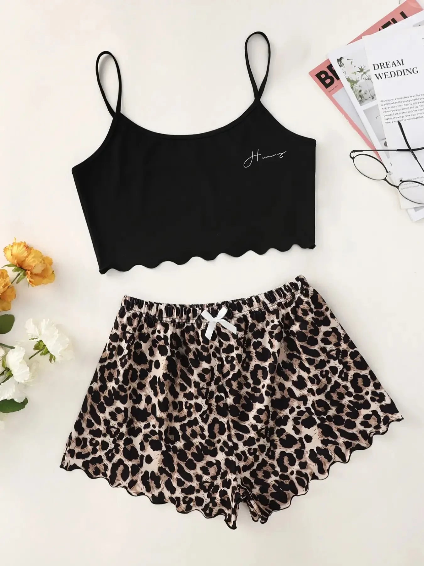 Print Vest & Shorts Set Snooze & Co.