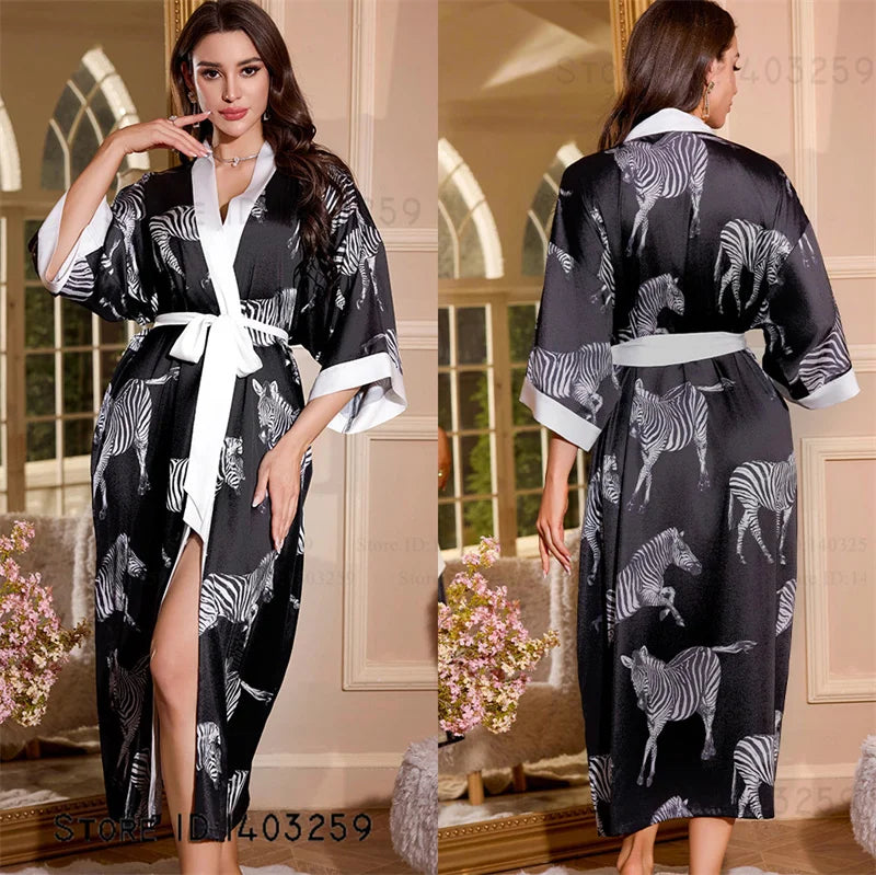 Oversized Satin Kimono Robe – Range of designs