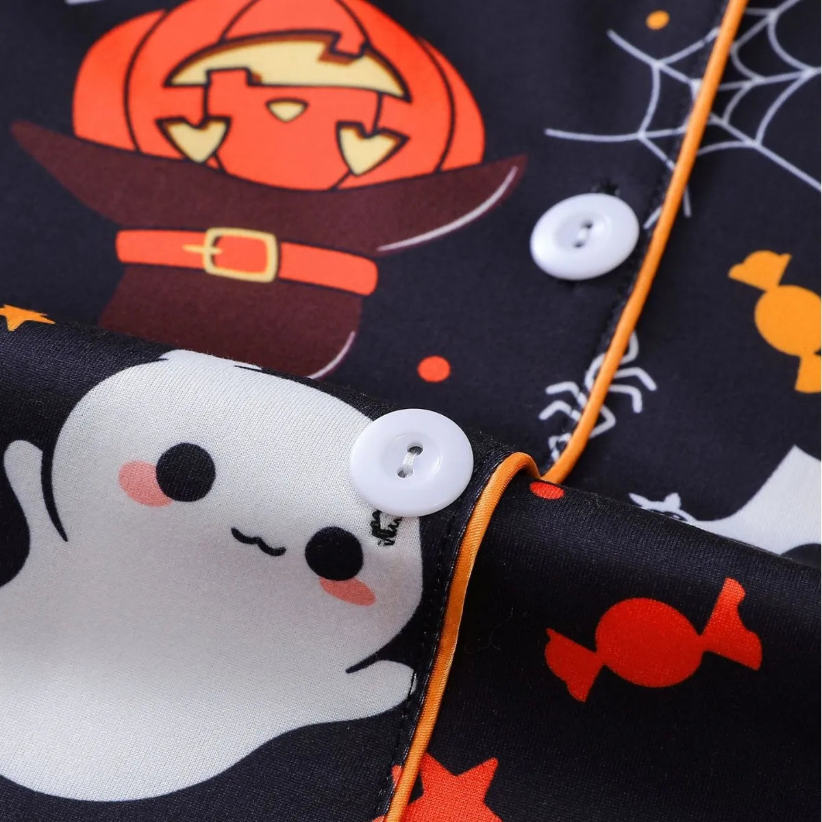 Spooky Short Sleeve Button Top & Shorts  Snooze & Co.