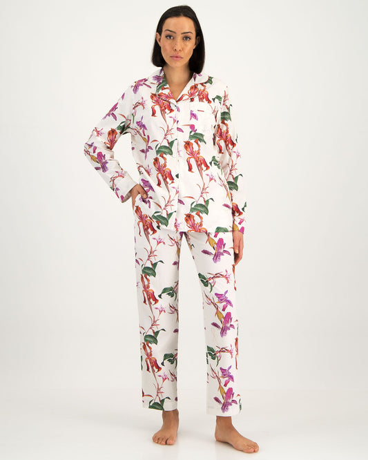 Pure Cotton Iris Pattern Pyjamas