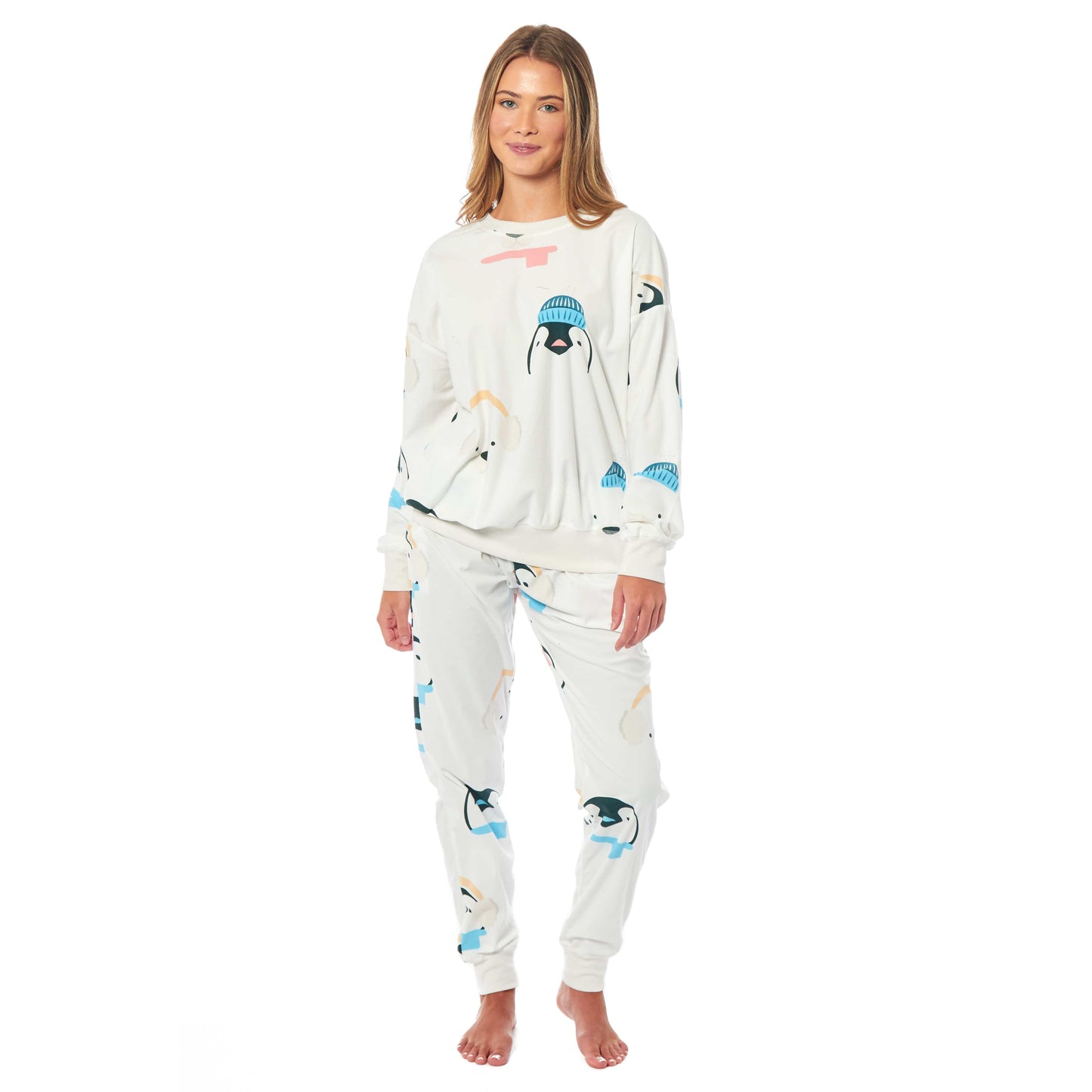 Penguins & Polar Bears Soft Fleece Pyjama Set