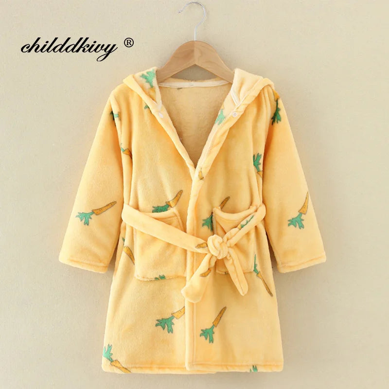 Boys & Girls Fluffy Dressing Gowns