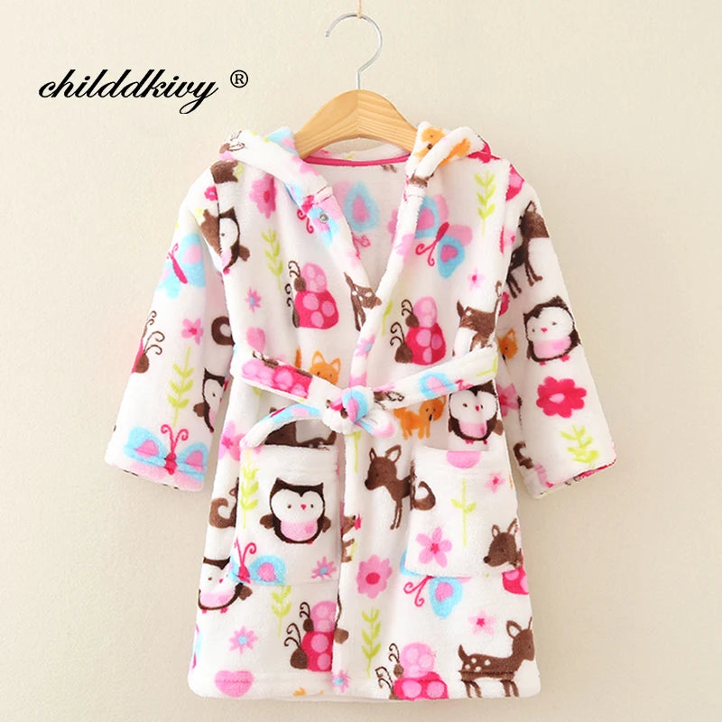 Boys & Girls Fluffy Dressing Gowns