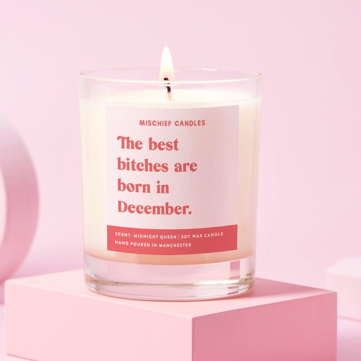 "December" Birthday Bitch Gift Candle