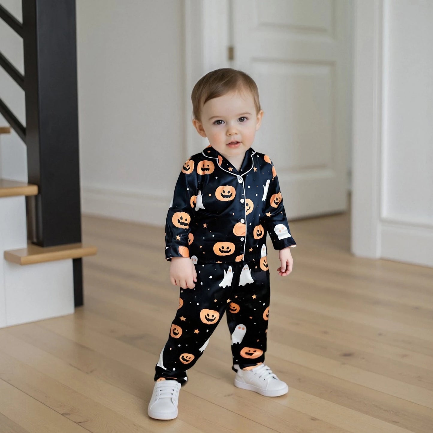 Boys Ghost and Pumpkin Pyjamas