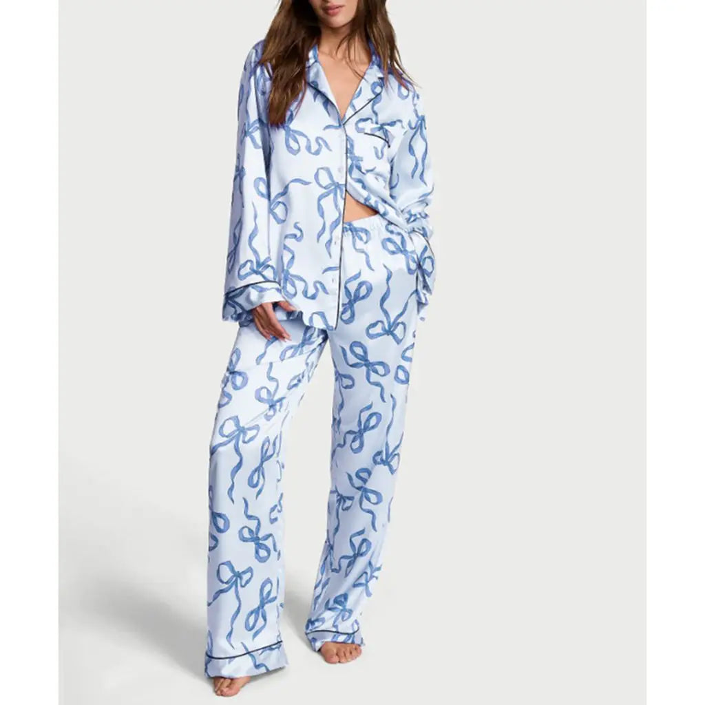 Bow or Star Design Luxe Pyjama Sets