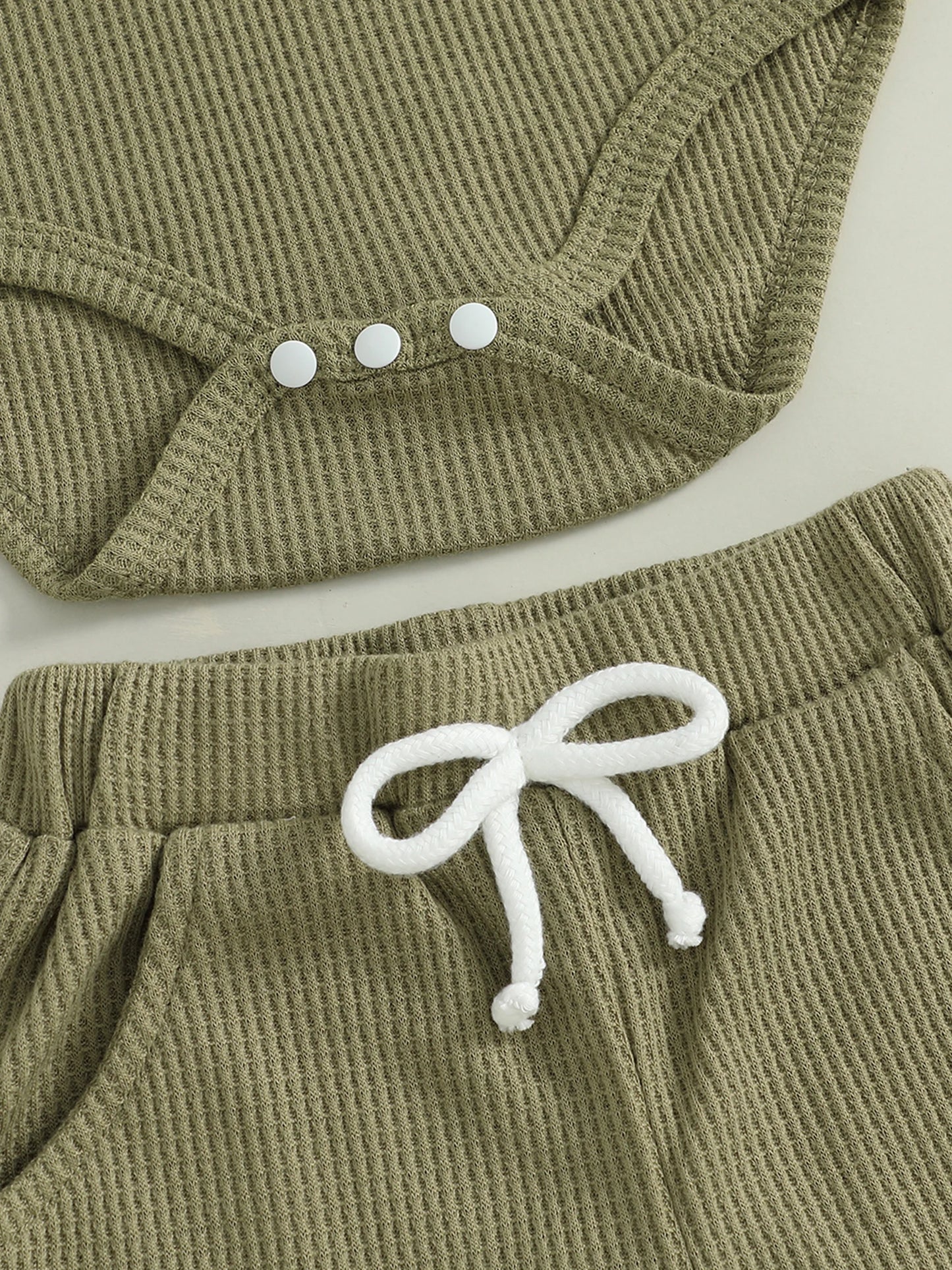 Adorable Mamas Boy waffle long-sleeve romper