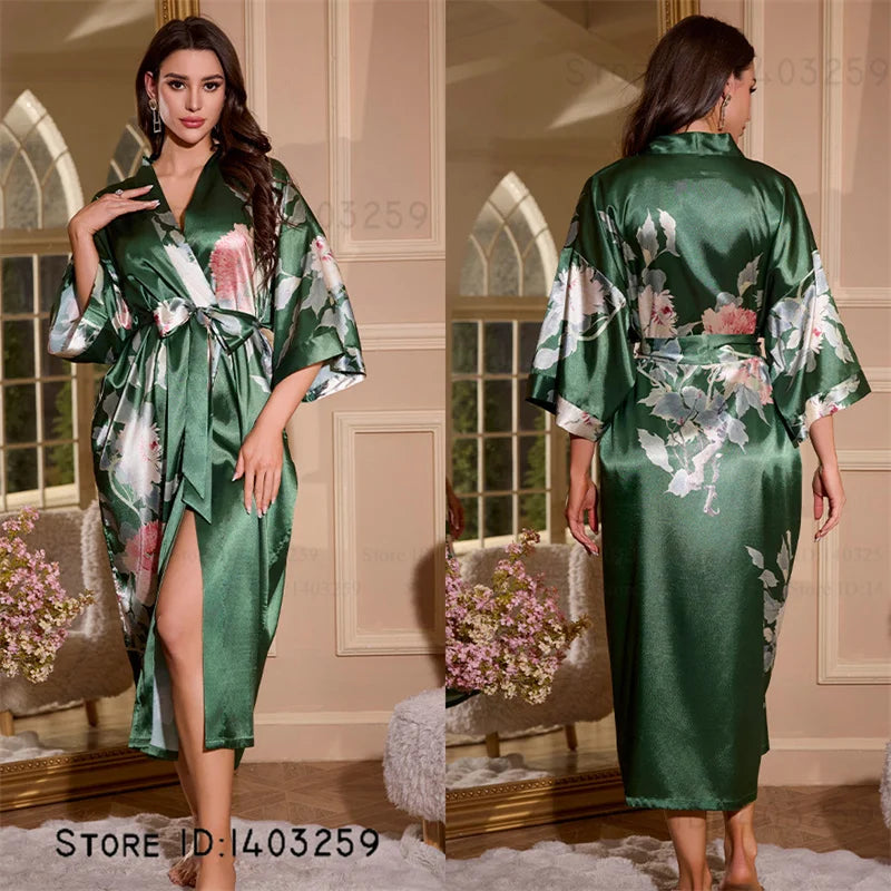 Oversized Satin Kimono Robe – Range of designs