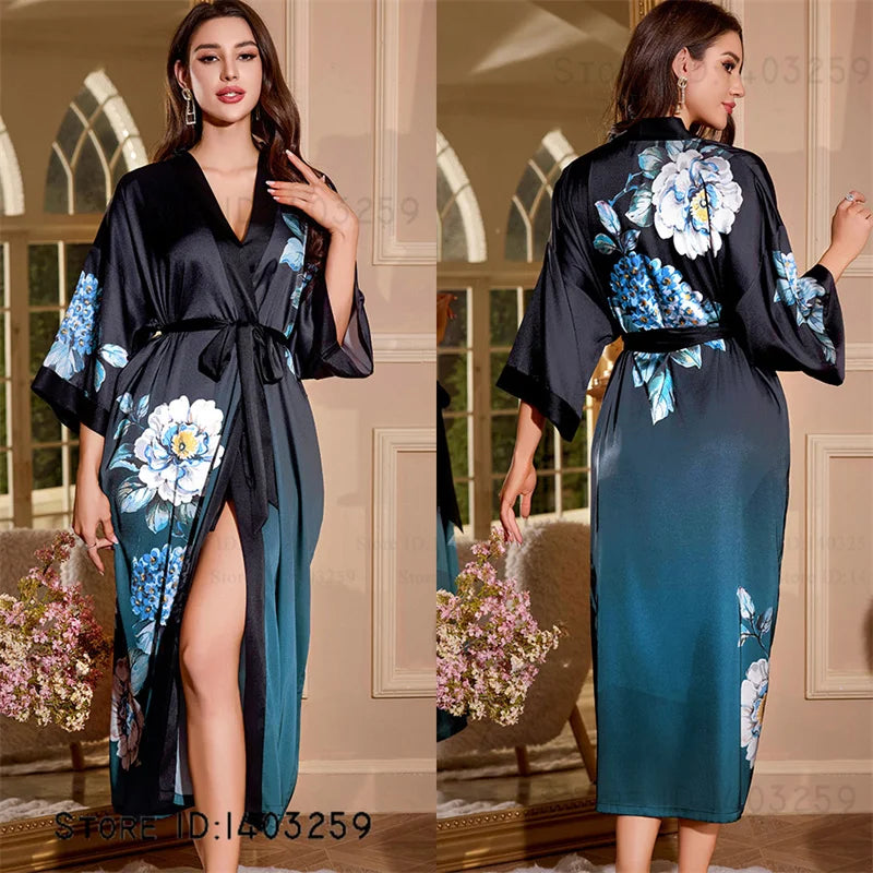 Oversized Satin Kimono Robe – Range of designs