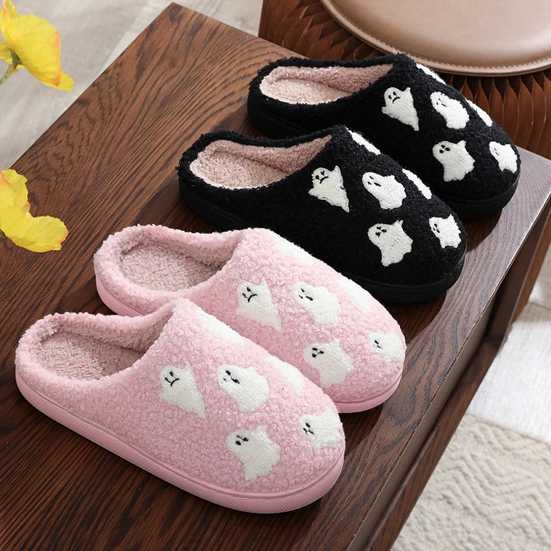 Halloween Ghost Cotton Slippers