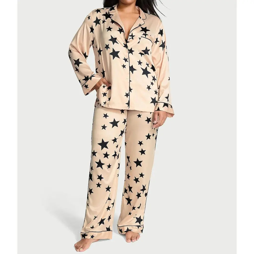 Bow or Star Design Luxe Pyjama Sets