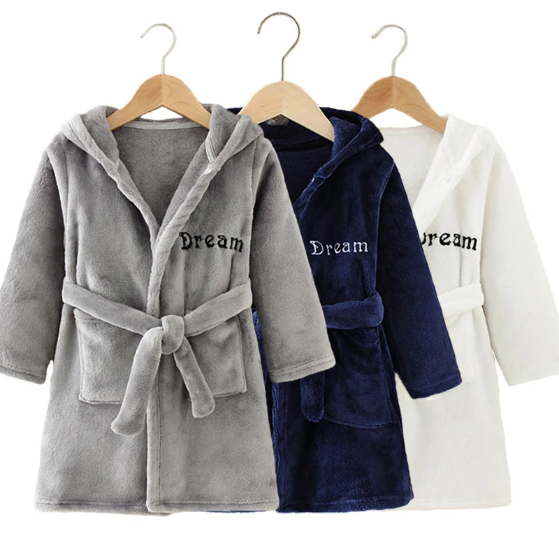 Boys & Girls Fluffy Dressing Gowns