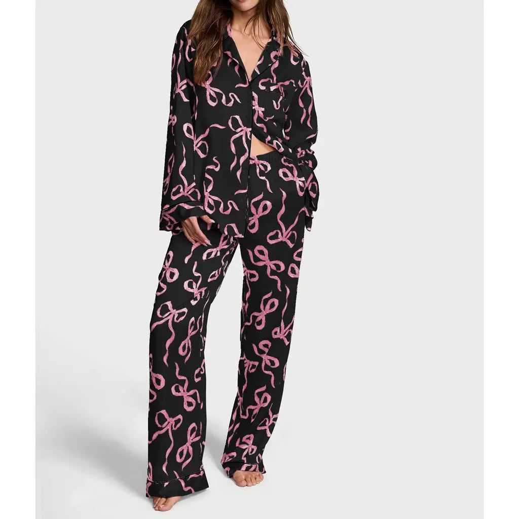 Bow or Star Design Luxe Pyjama Sets