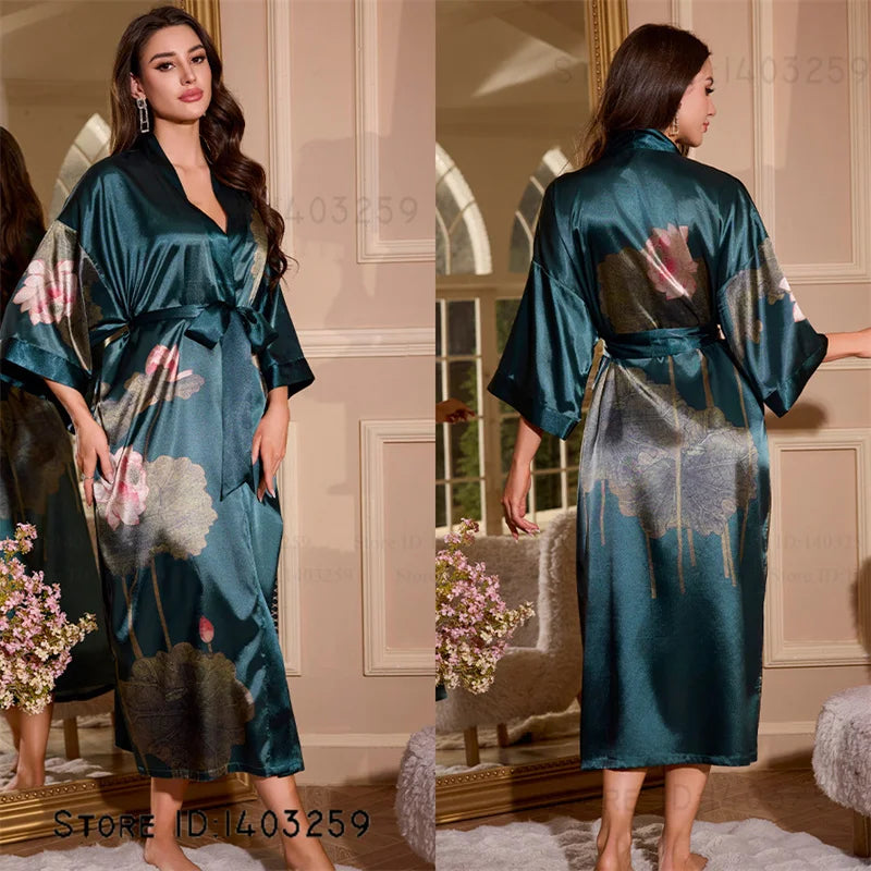 Oversized Satin Kimono Robe – Range of designs
