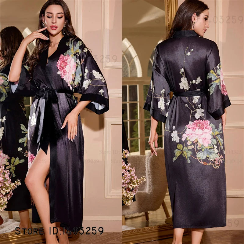 Oversized Satin Kimono Robe – Range of designs