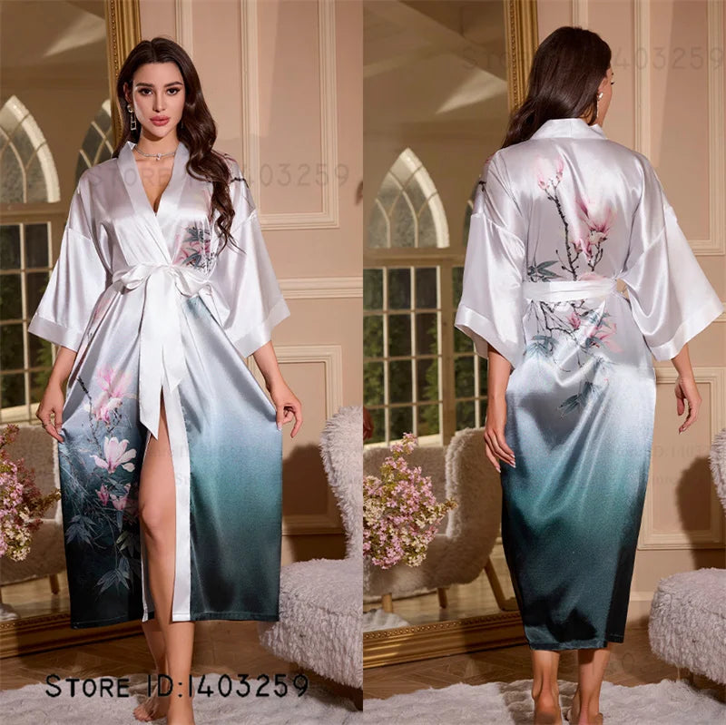 Oversized Satin Kimono Robe – Range of designs