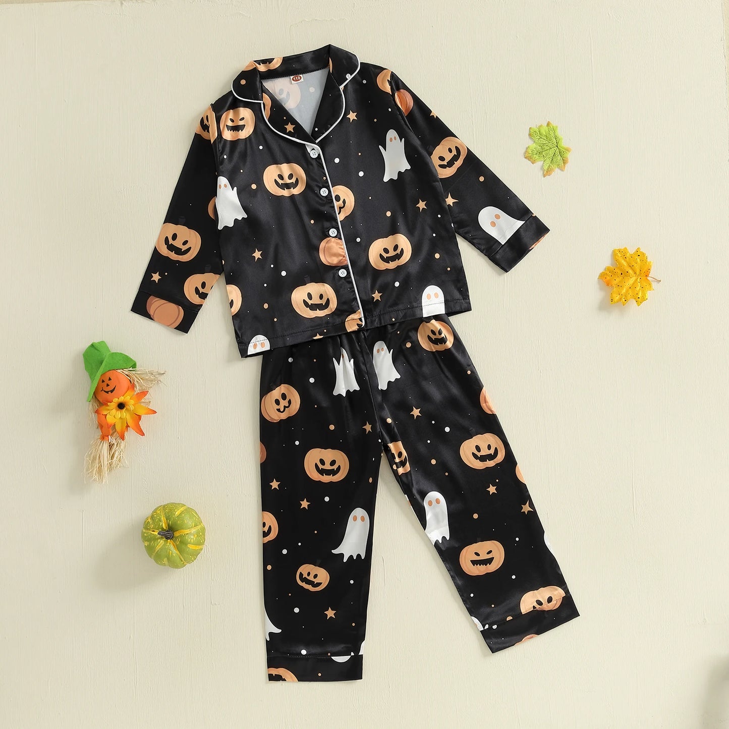 Boys Ghost and Pumpkin Pyjamas