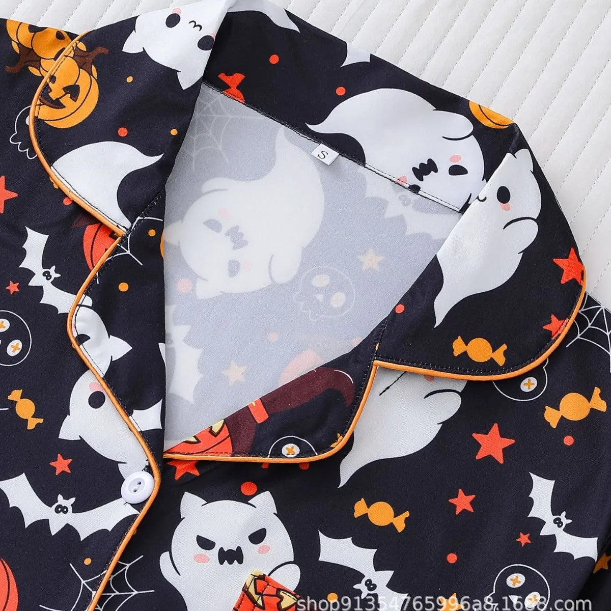 Spooky Short Sleeve Button Top & Shorts  Snooze & Co.