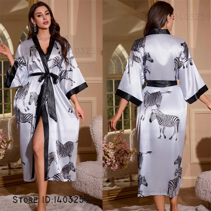 Oversized Satin Kimono Robe – Range of designs