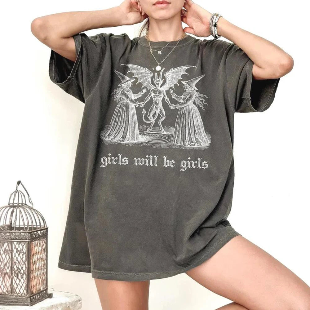 "Girls Will Be Girls Witch" Tee  Snooze & Co.