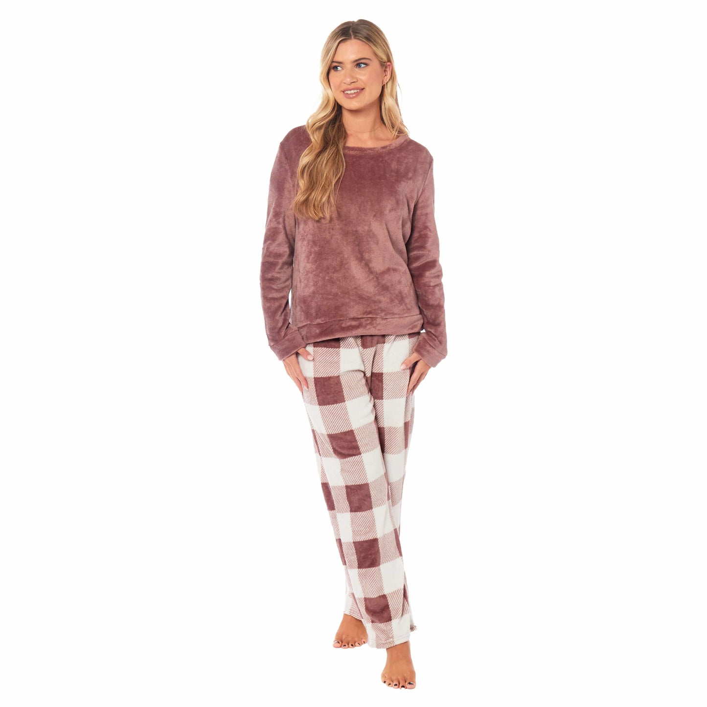 Buffalo Check Fleece Pyjamas Set