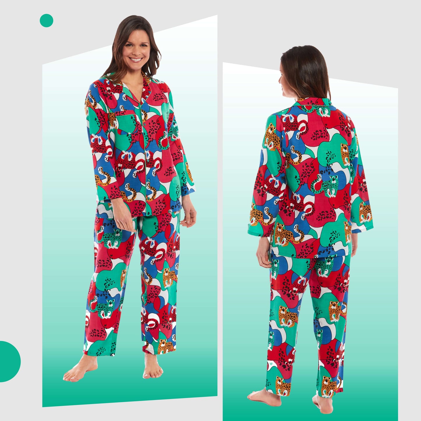 Bold Jungle Print Pyjama set
