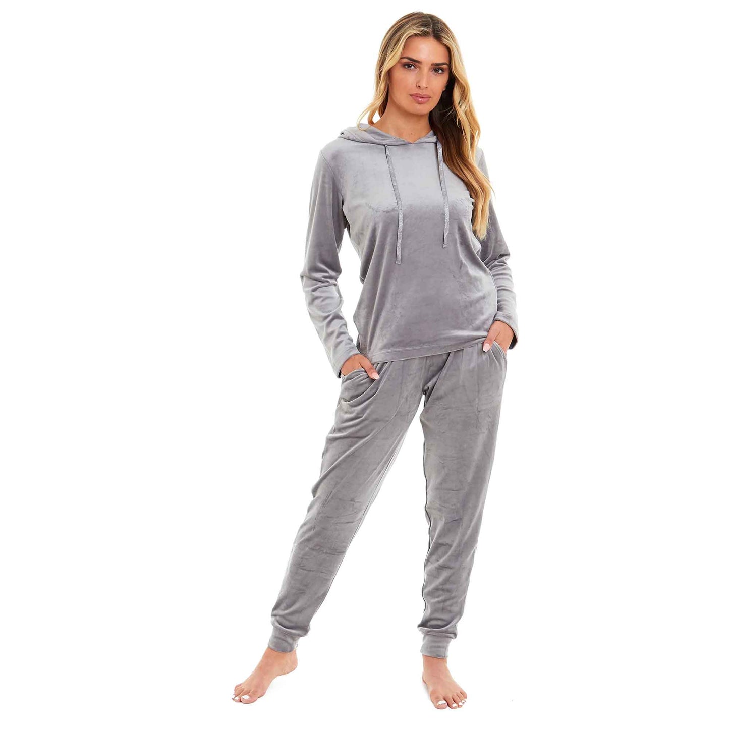 Super Soft Velour Hooded Set
