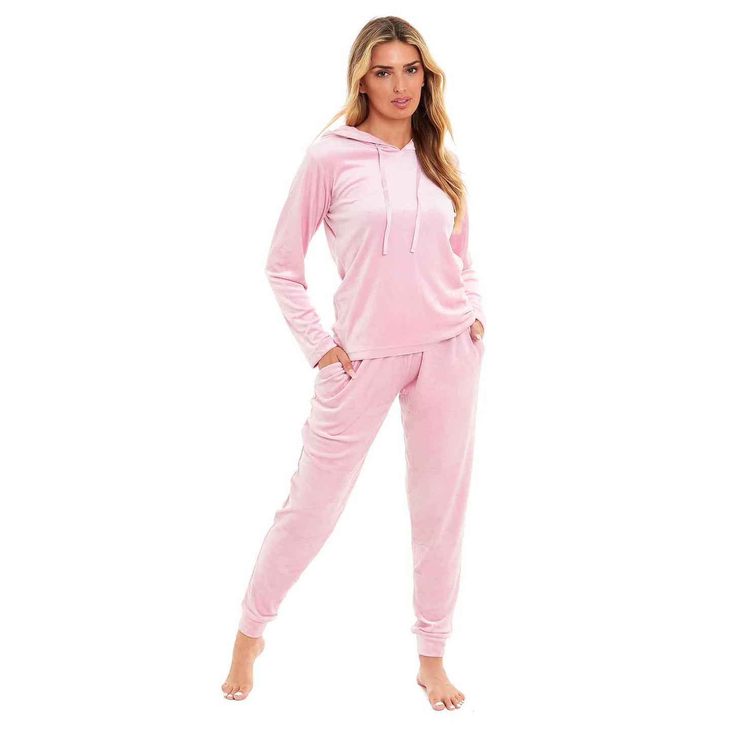 Super Soft Velour Hooded Set