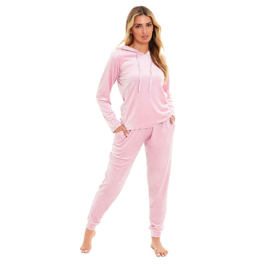 Super Soft Velour Hooded Set